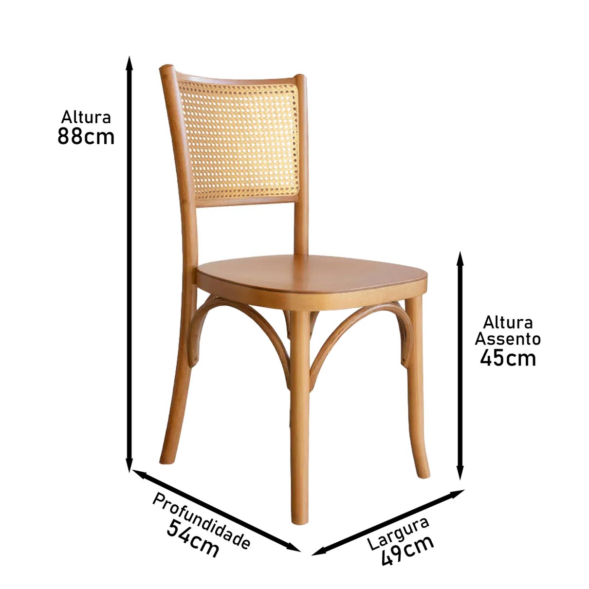 cadeira luxemburgo encosto tela gourmet