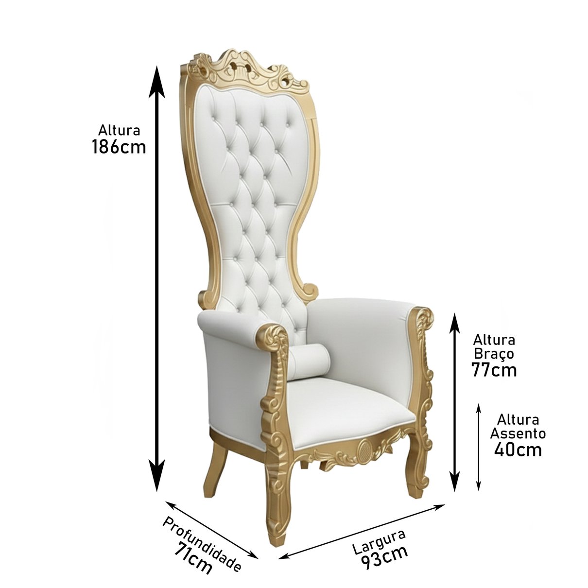 poltrona princess off medida