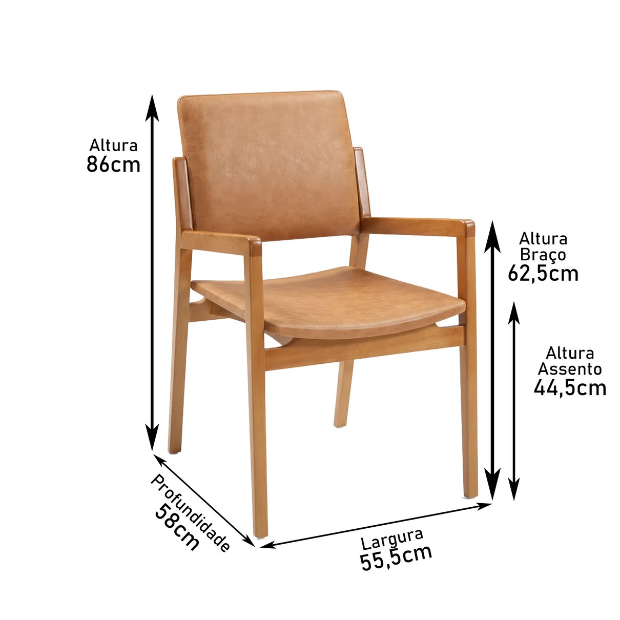 cadeira norin braco medidas