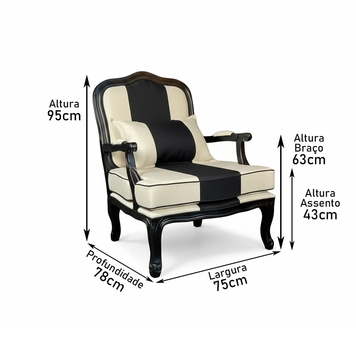 poltrona king listrada