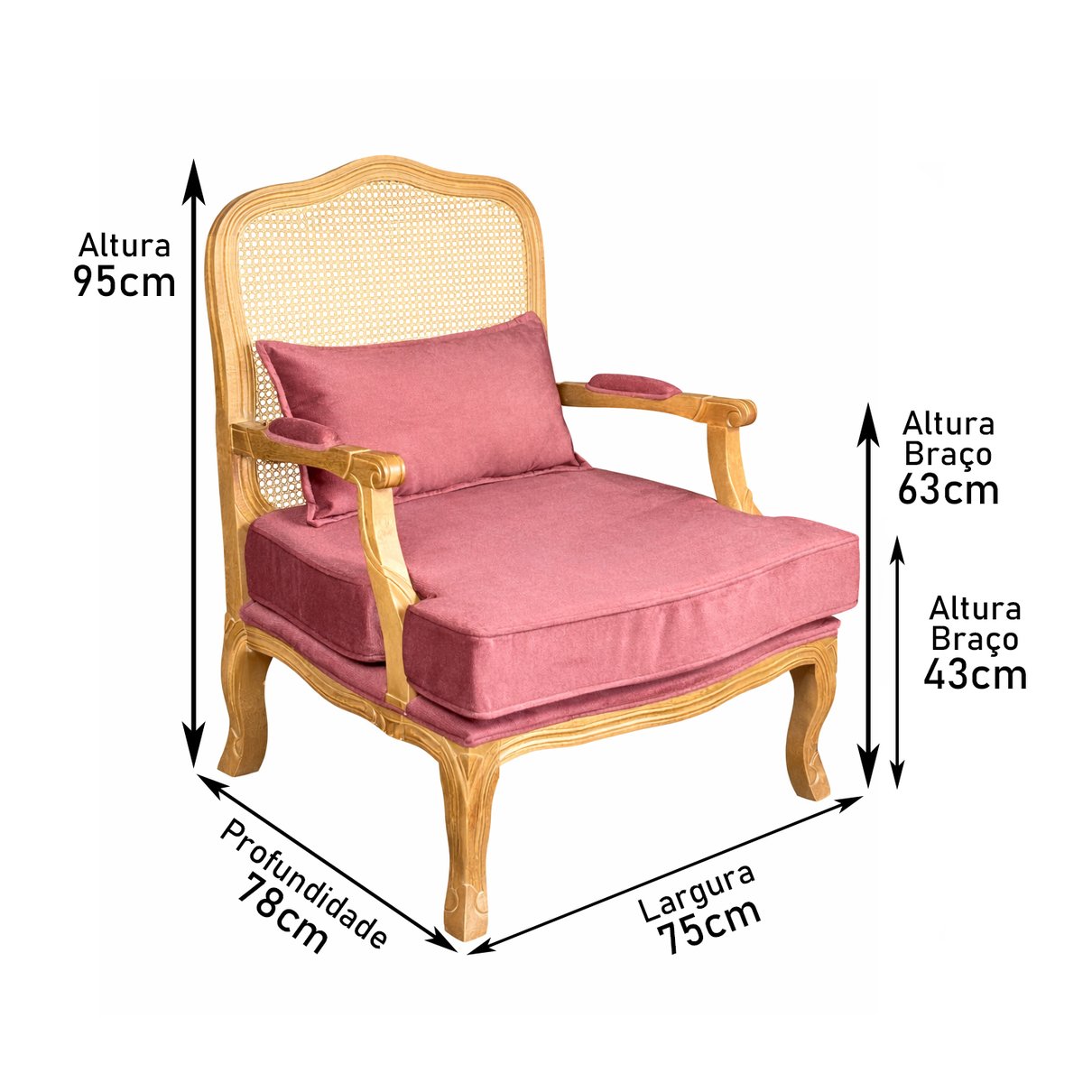 poltrona king vermelha