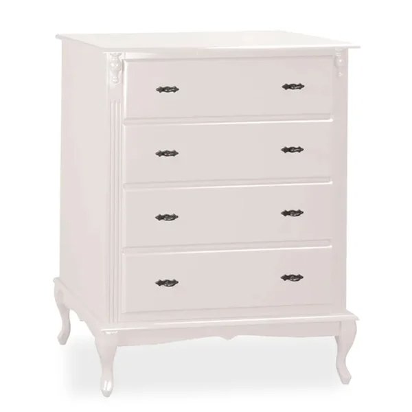 comoda 4 gavetas pes luiz xv branco frente copiar