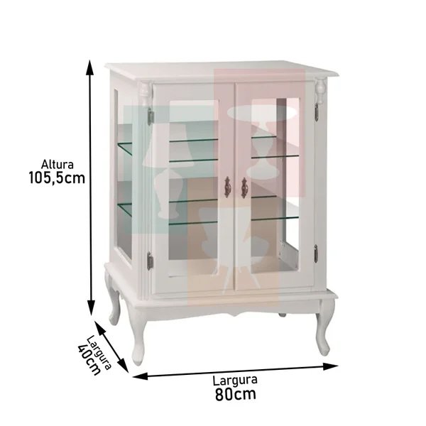 cristaleira baixa com espelho pes luiz xv branco medidas copiar