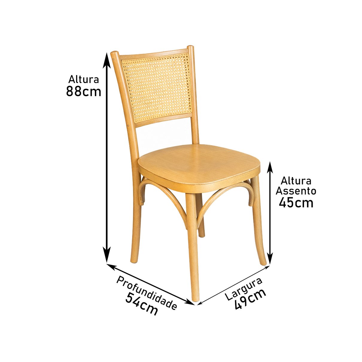 cadeira luxemburgo amendoa